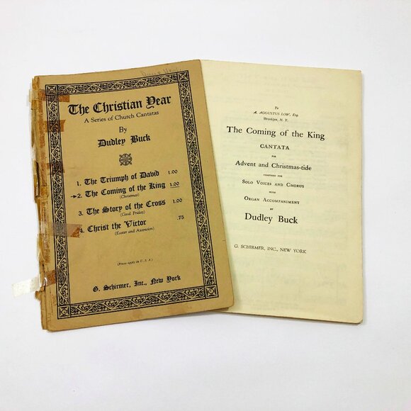Music Booklet The Christian Dear Church Cantatas Dudley Buck Copyright 1923 - Picture 3 of 6